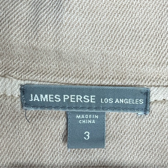 James Perse Utility Jacket Womens Size 3 Large Cotton Safari Military Chore Coat - Picture 13 of 14